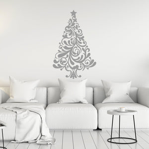 Christmas Wall Decal - Flourish Christmas Tree