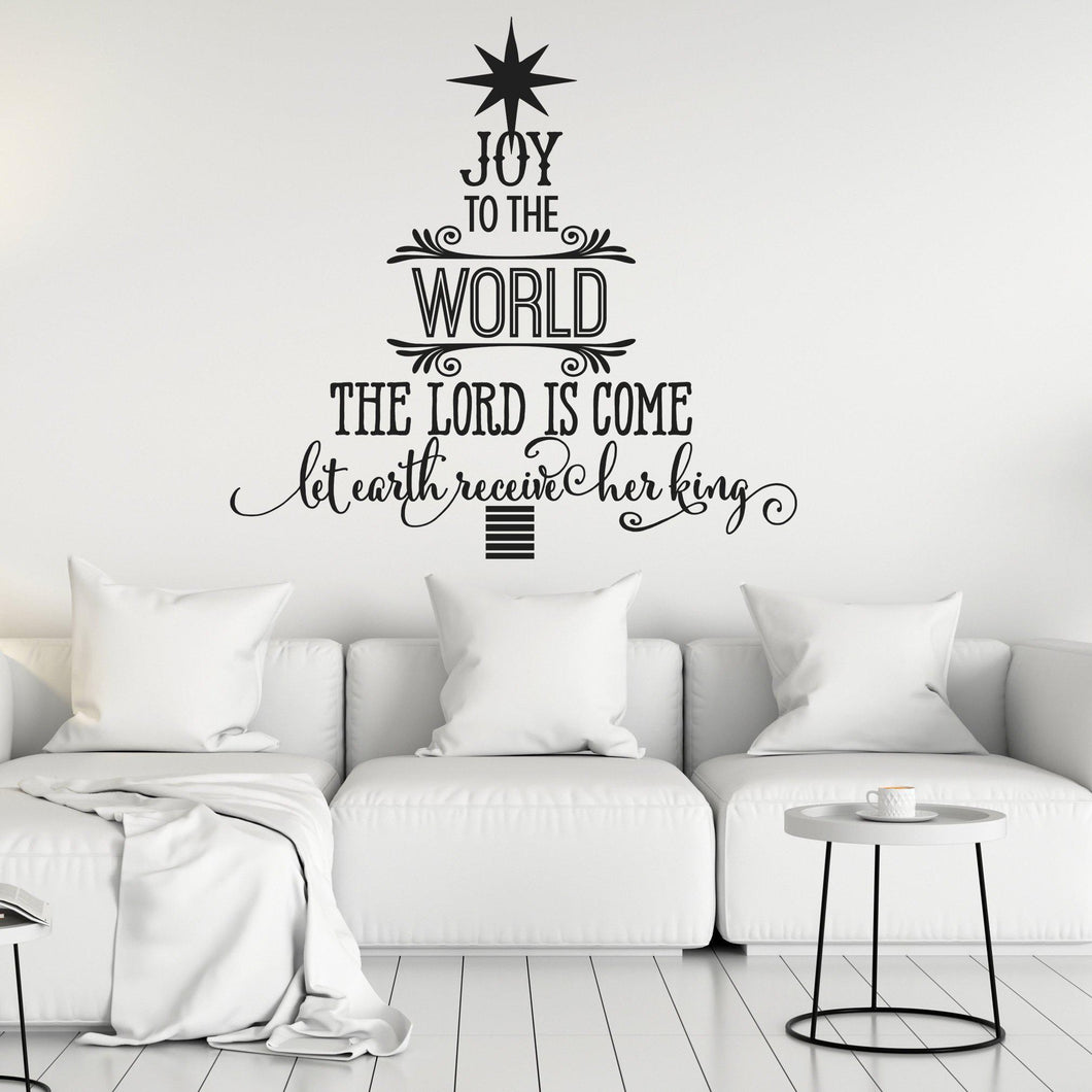 Christmas Wall Decal - Joy to the World