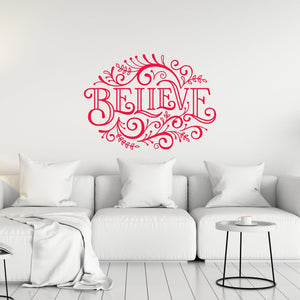 Christmas Wall Decal - Believe