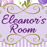 Personalized Name Sign - Purple, Lavender Floral Design