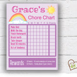 Printable Rainbow Chore Chart - Printable