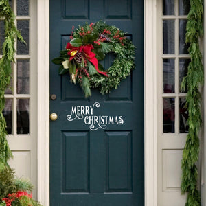 Christmas Door Decal - Merry Christmas