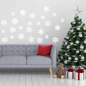 Christmas Wall Decal - Snowflakes