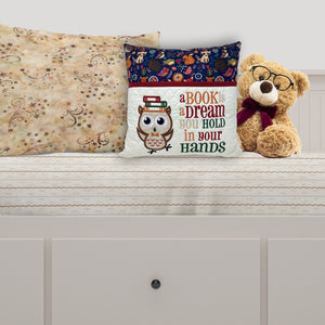 Woodland Animals Reading Pillow - Personalized