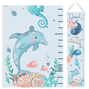 Under the Ocean Growth Chart - Personalized height Ruler