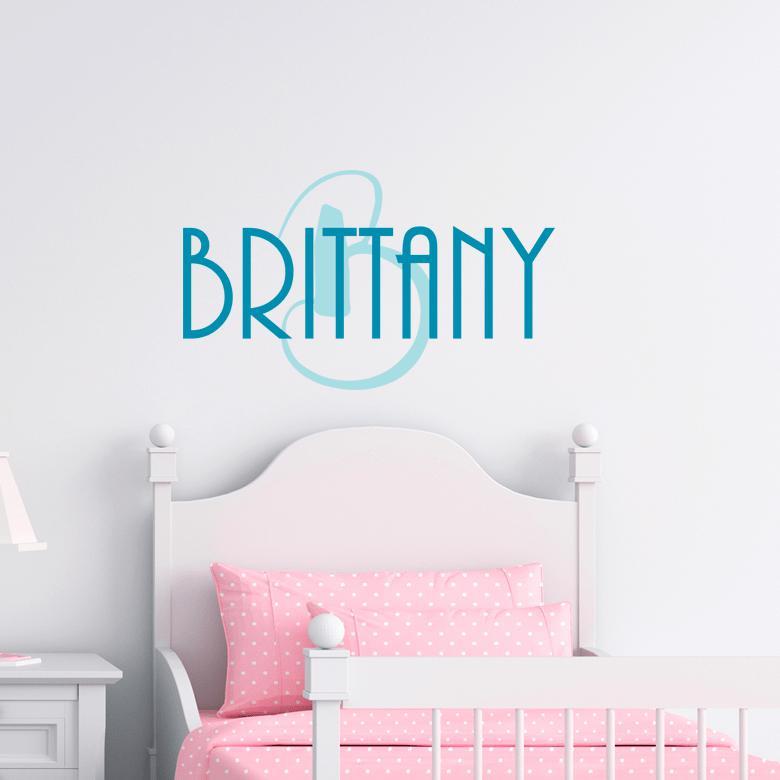 Personalized Wall Decal - Name & Initial-Wall Decal-Grateful Heart Designs