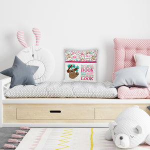 Pink Sloth Reading Pillow - Personalized