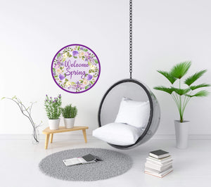 Grateful Heart Designs printed decal Printed Wall Decal - Welcome Spring