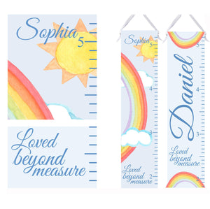 Personalized Growth Chart - Rainbow Design