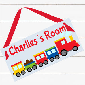 Personalized Name Sign - Train